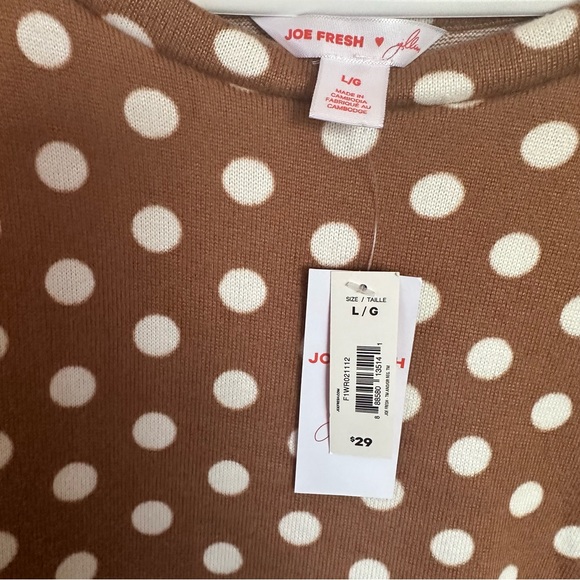 NWT- Size L- Jillian Harris x Joe Fresh Peplum Top - Picture 5 of 5